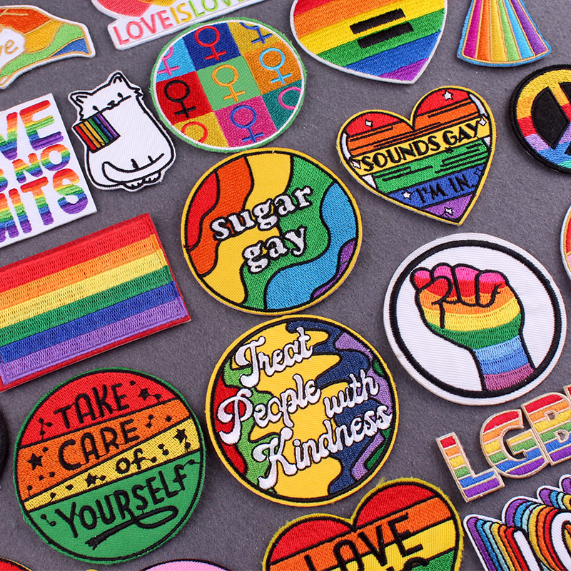 Velcro Sew On - Rainbow Patches On Clothes Gay Pride