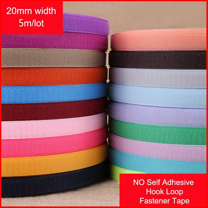 Velcro Sew On - 5Meter/Pair Colorful Velcros Non-adhesive Hook and