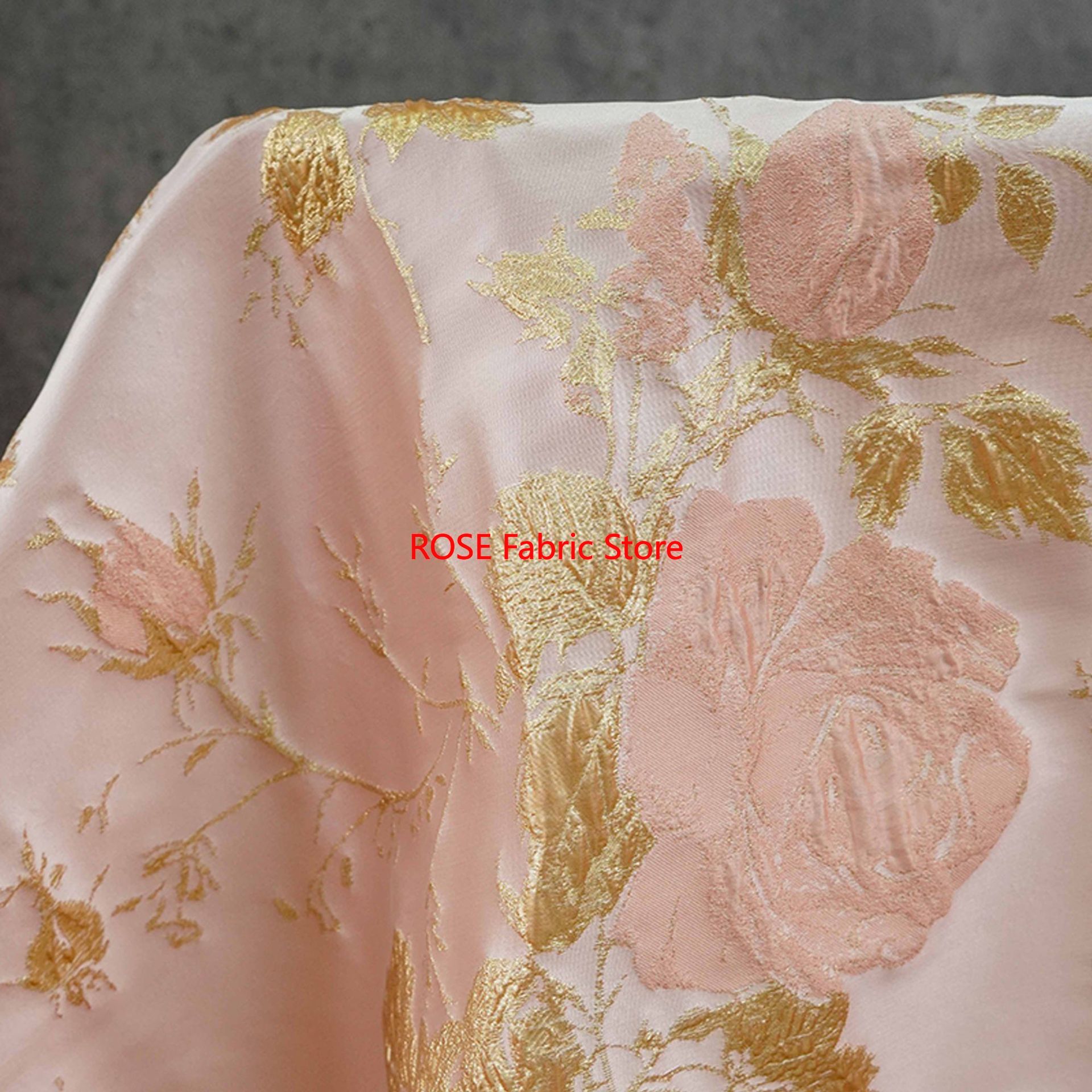 Sewing Jackets - 1 meter 3D Relief Gold Silk