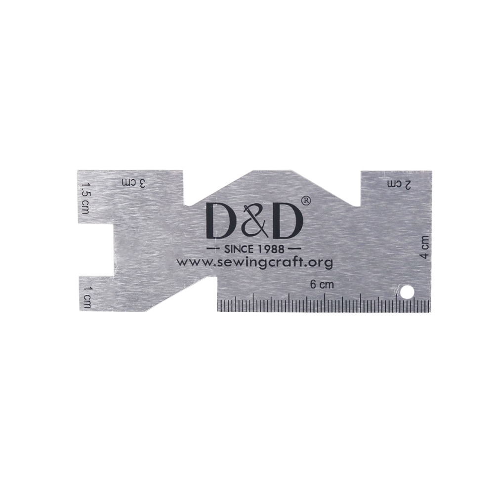 Sewing Gauge Ruler - Metal Measuring Gauge Quilting Ruler High