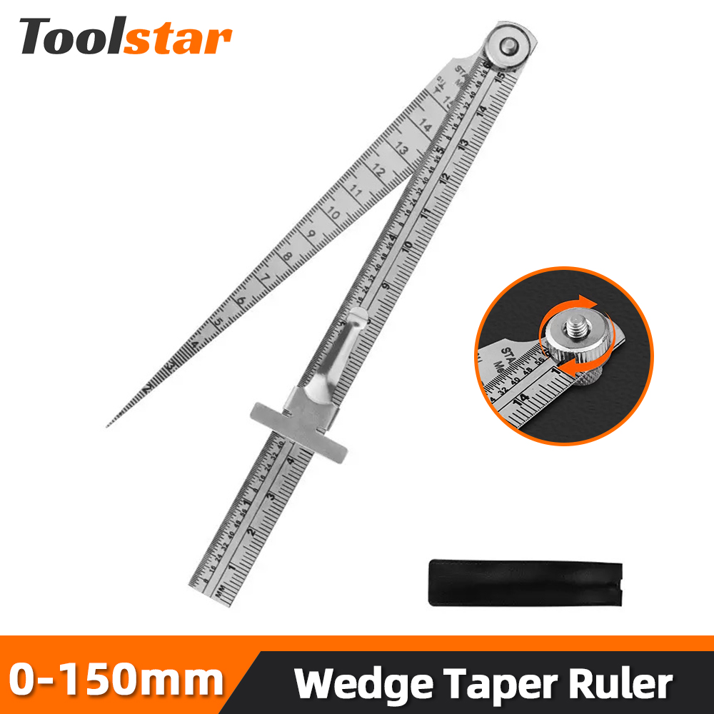 Seam Gauge Metal - Toolstar Wedge Taper Ruler Stainless Steel