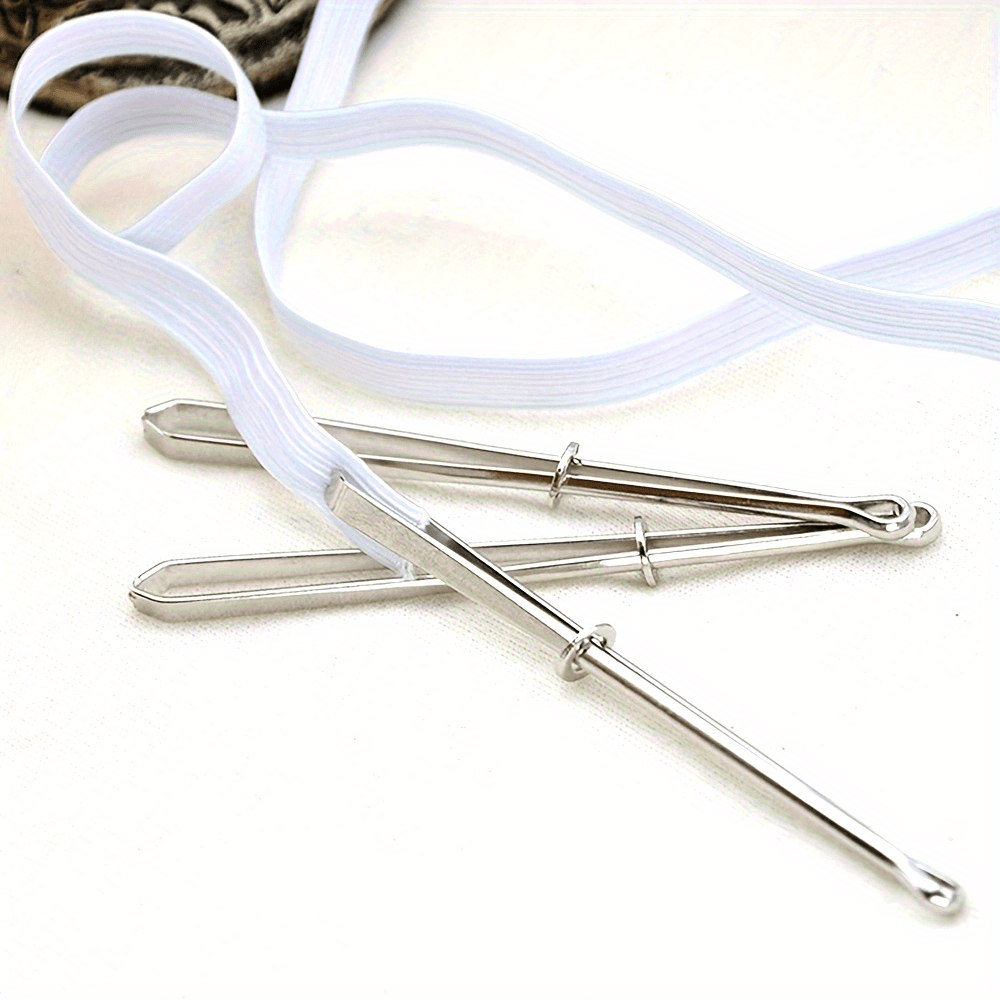 Sewing Thimble Metal - 2pcs Elastic Belt Threader, Sewing DIY