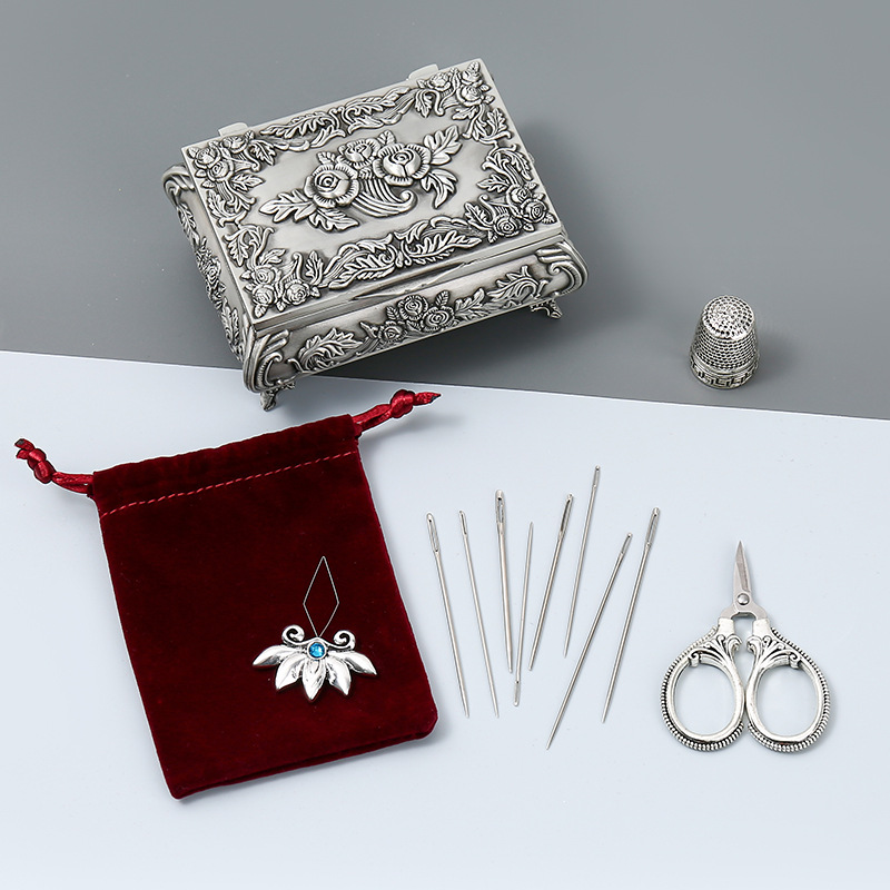 Sewing Thimble Metal - Embroidery Scissors Kits, Stainless Steel Scissors