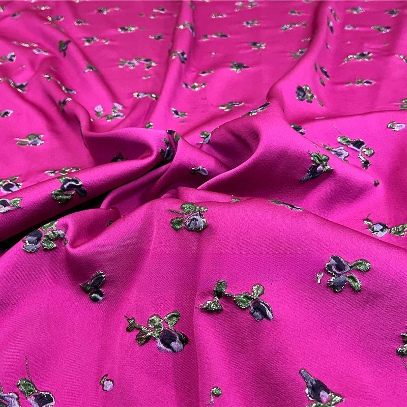 Sewing Thread In Textile - Elegant Gold Thread 3D Embossed Jacquard