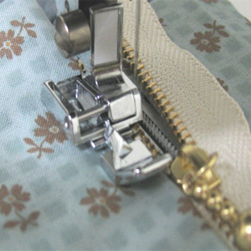 Zipper Foot Presser - Compatible Metal Zipper Presser Sewing Foot,