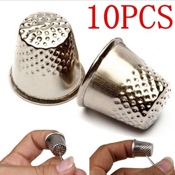 Sewing Thimble Metal - 10Pcs Metal Aluminum Top Needle DIY