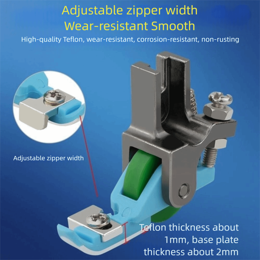 Zipper Foot Presser - Adjustable Invisible Zipper Foot T36LN Plastic