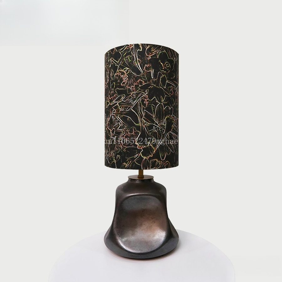 Century Textile & Sewing Supply Photos - Gilded Liberty Fabric Table Lamp:UK Imported