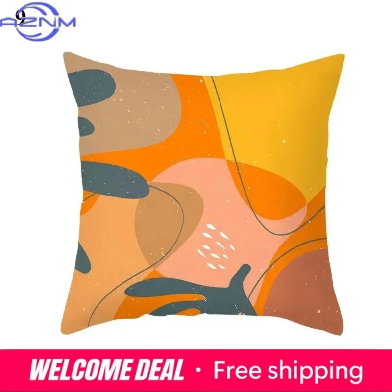 Boho Orange Abstract Cushion C - Century Textile & Sewing Supply Photos review and price