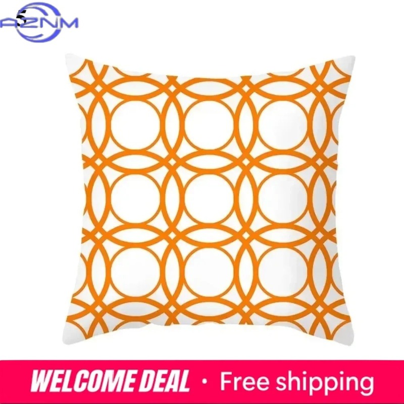 Boho Orange Abstract Cushion C - Century Textile & Sewing Supply Photos review and price