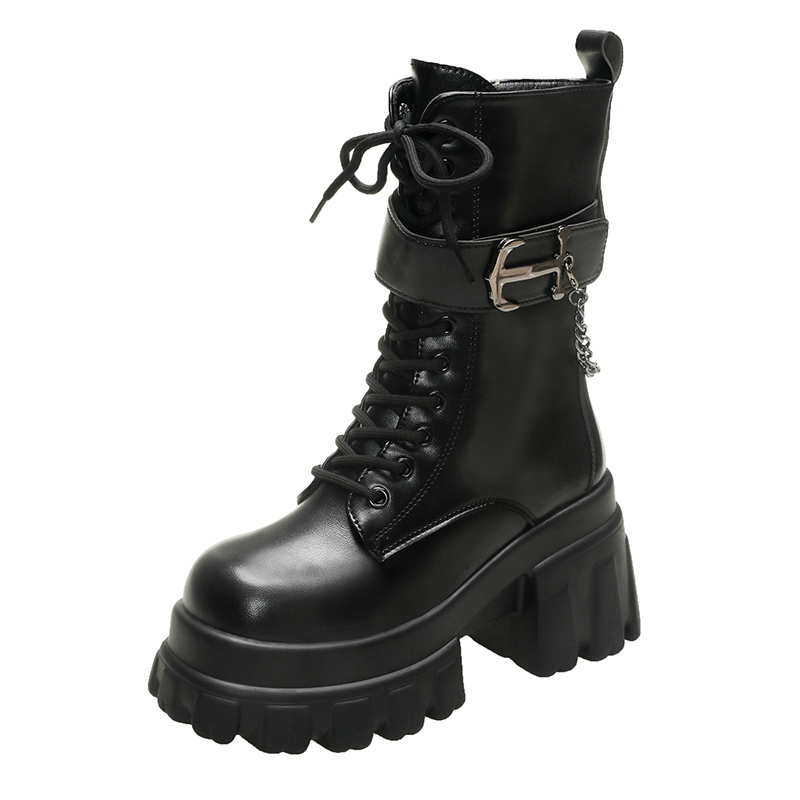 11cm Woman Hidden Wedges Boots - Sewing Latex review and price