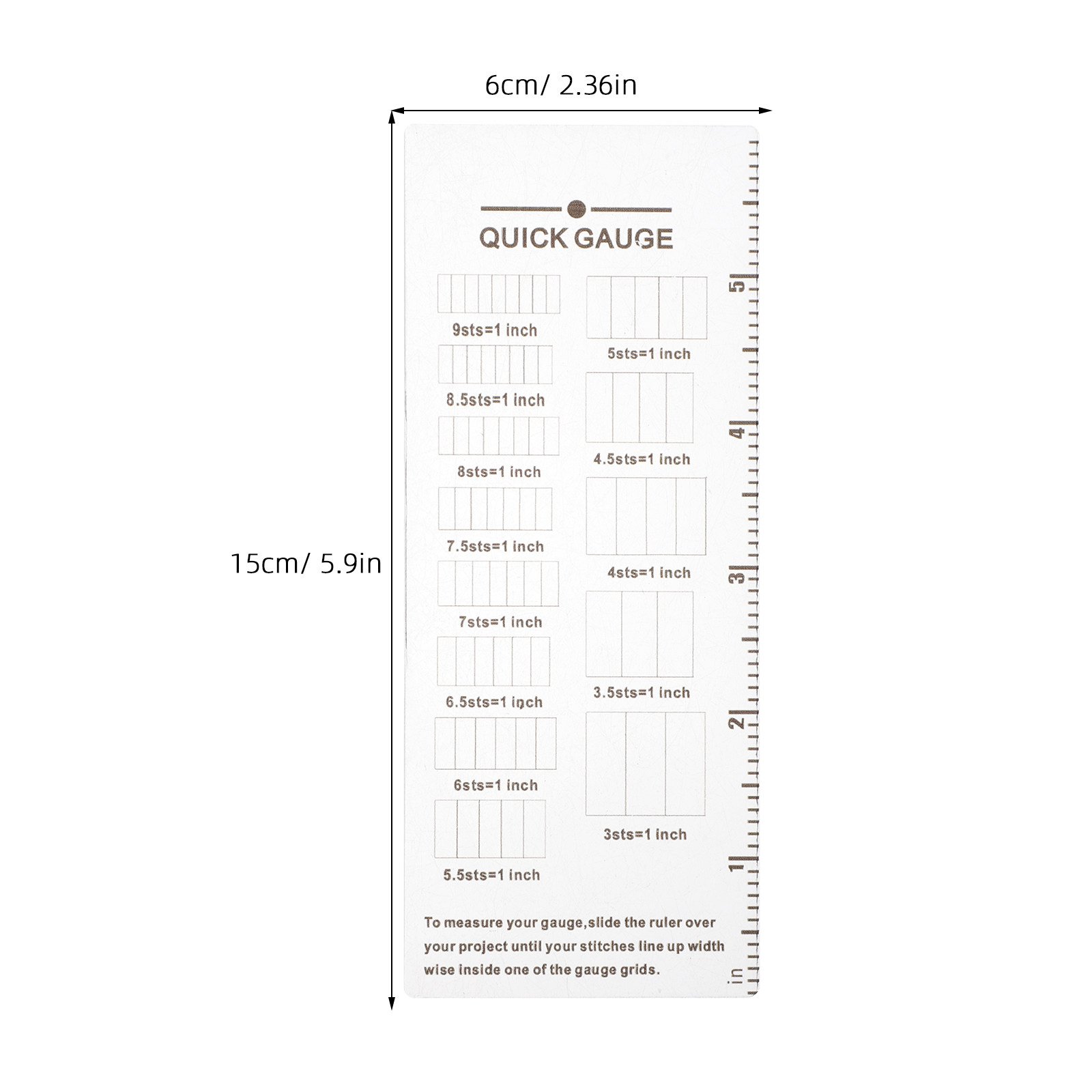 2Pcs Knitting Gauge Ruler Acry - Sewing Gauge Ruler review and price