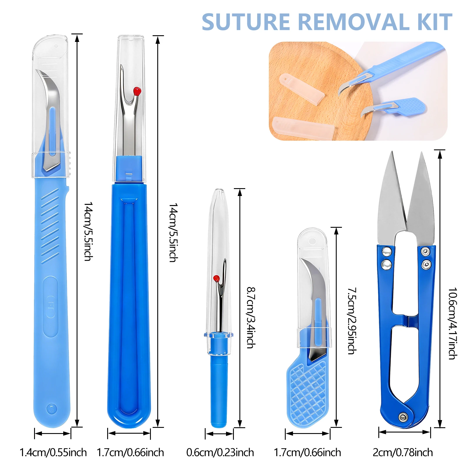 5 pieces of blue sewing tear m - Sewing Kit review and price