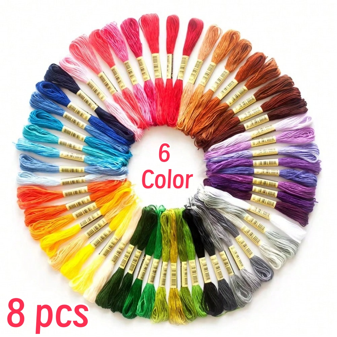 8Pcs/lot Cross Stitch Cotton E - Embroidery Floss Thread review and price