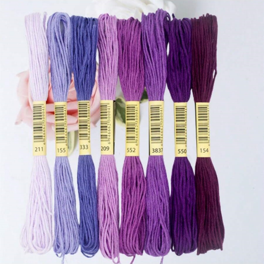 8Pcs/lot Cross Stitch Cotton E - Embroidery Floss Thread review and price