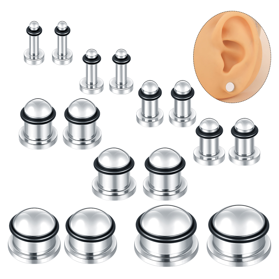 1Pair Stainless Steel Ear Tunn - Seam Gauge Metal review and price