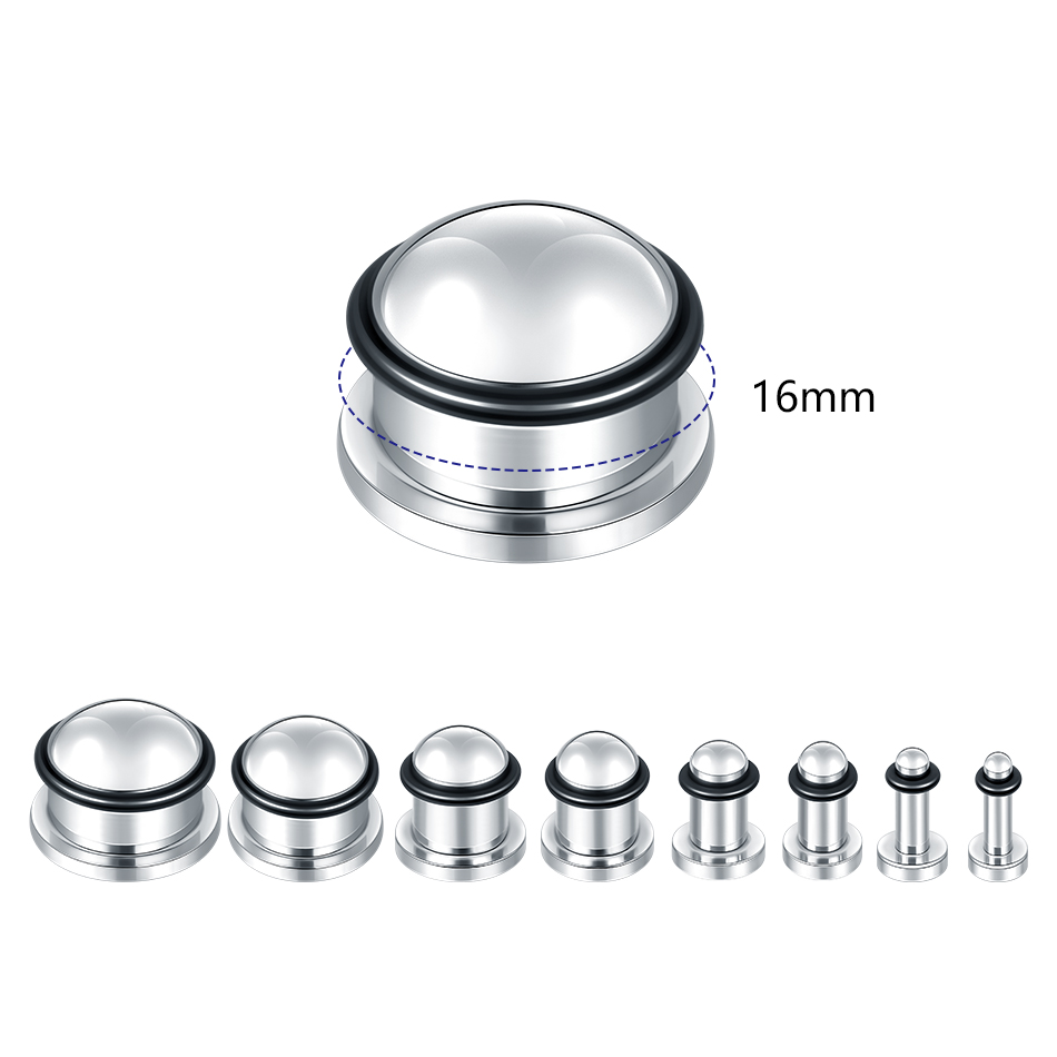 1Pair Stainless Steel Ear Tunn - Seam Gauge Metal review and price