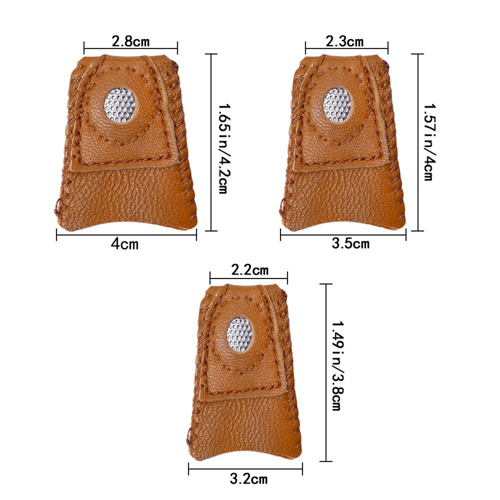 1Pcs Premium Sheepskin Thimble - Sewing Thimble Metal review and price