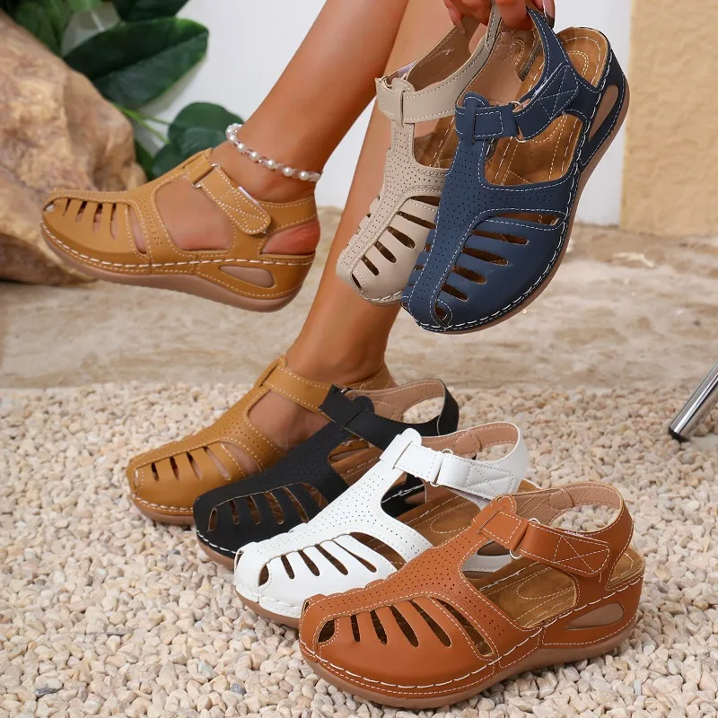 Women Closed Toe Fisherman San - Velcro Sew On review and price