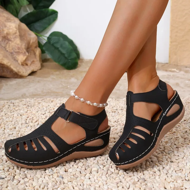 Women Closed Toe Fisherman San - Velcro Sew On review and price