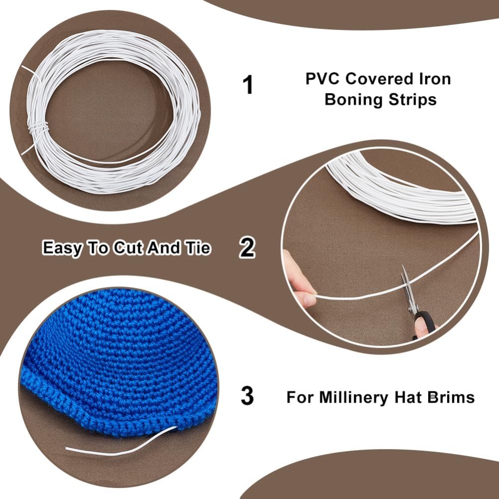 30m White Millinery Wire 2mm D - Sewing Kit review and price