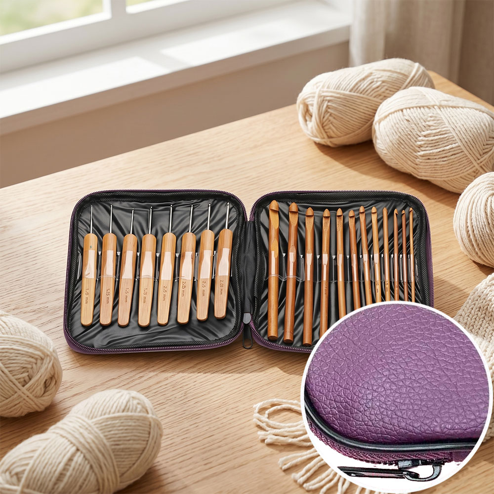 74pcs Bamboo Crochet Hooks Set - Sewing Kit review and price
