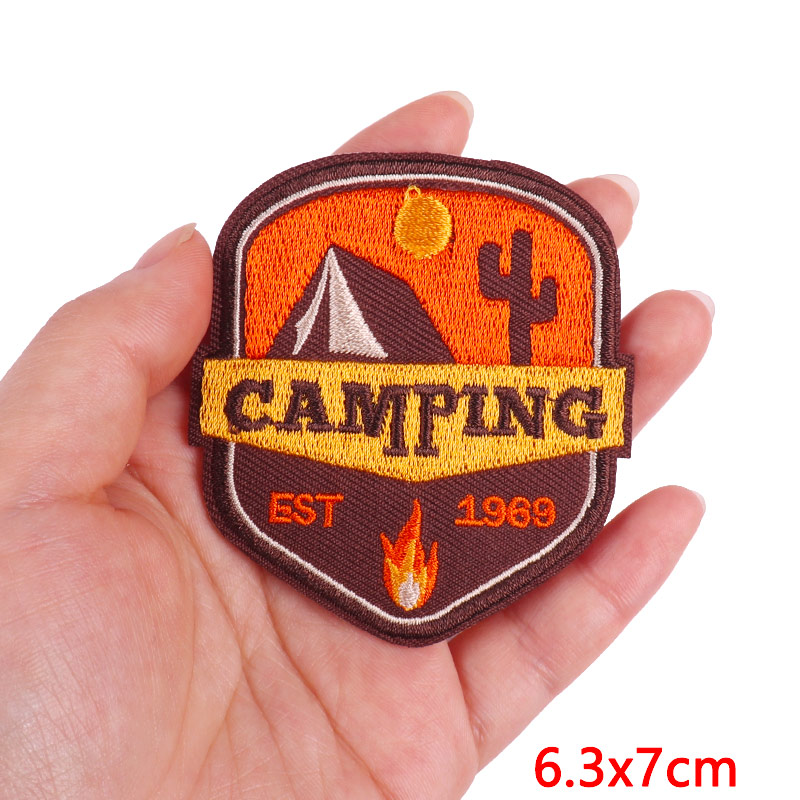 Mountain Camping Adventure Emb - Velcro Sew On review and price
