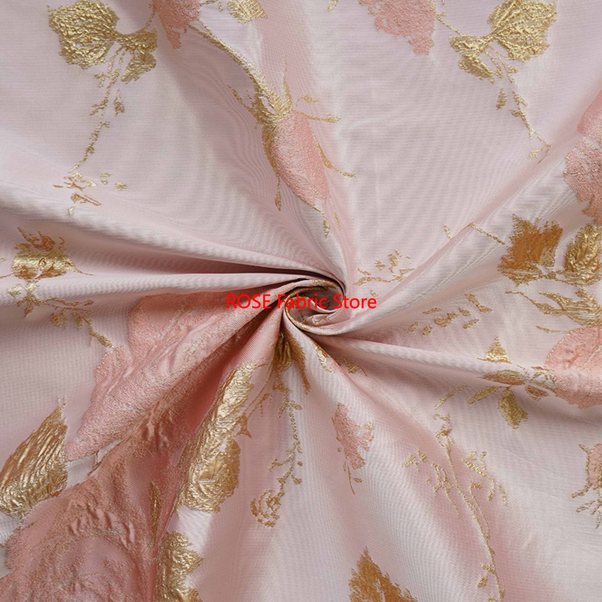 1 meter 3D Relief Gold Silk Fl - Sewing Jackets review and price