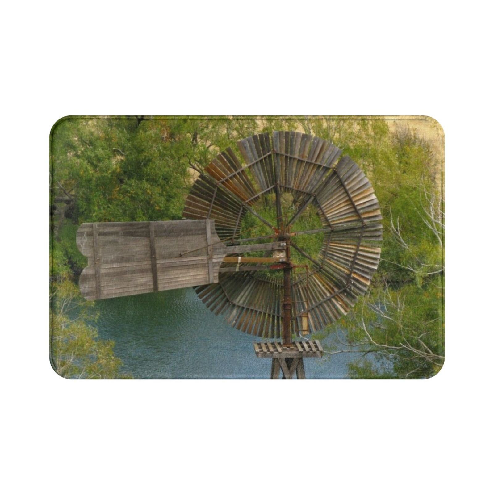 Wooden Windmill Carpet Mat Rug - Century Textile & Sewing Supply Photos review and price