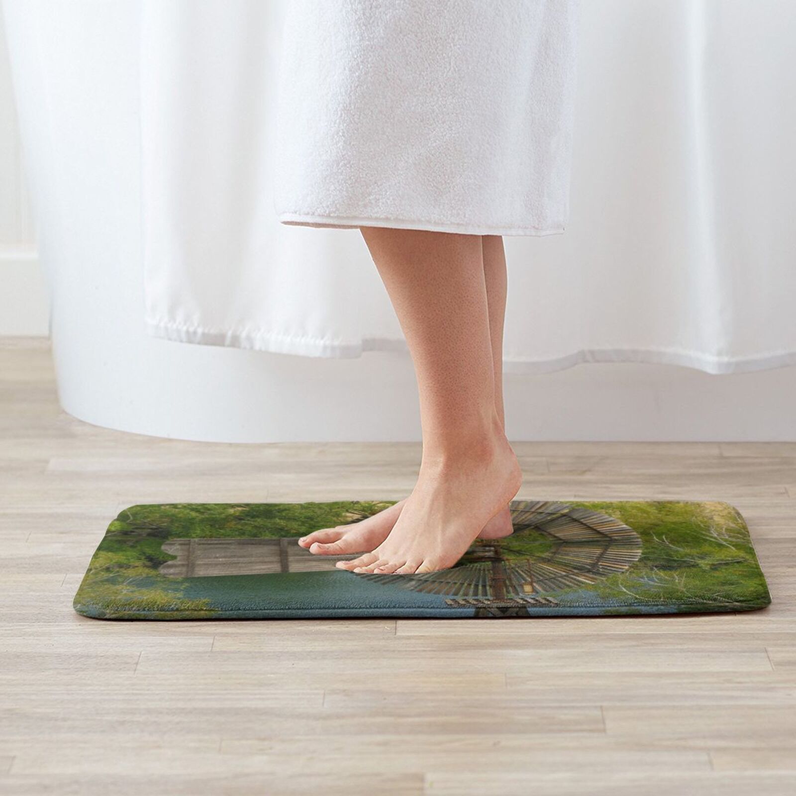 Wooden Windmill Carpet Mat Rug - Century Textile & Sewing Supply Photos review and price