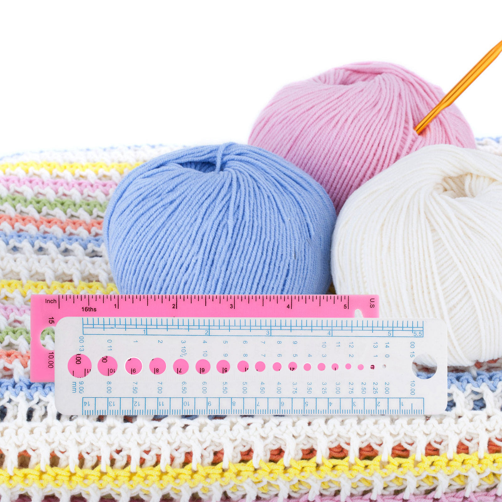 4Pcs Sweater Needle Ruler Plas - Sewing Gauge Ruler review and price