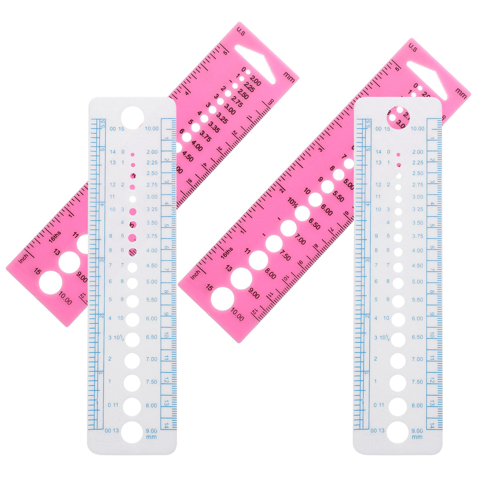 4Pcs Sweater Needle Ruler Plas - Sewing Gauge Ruler review and price