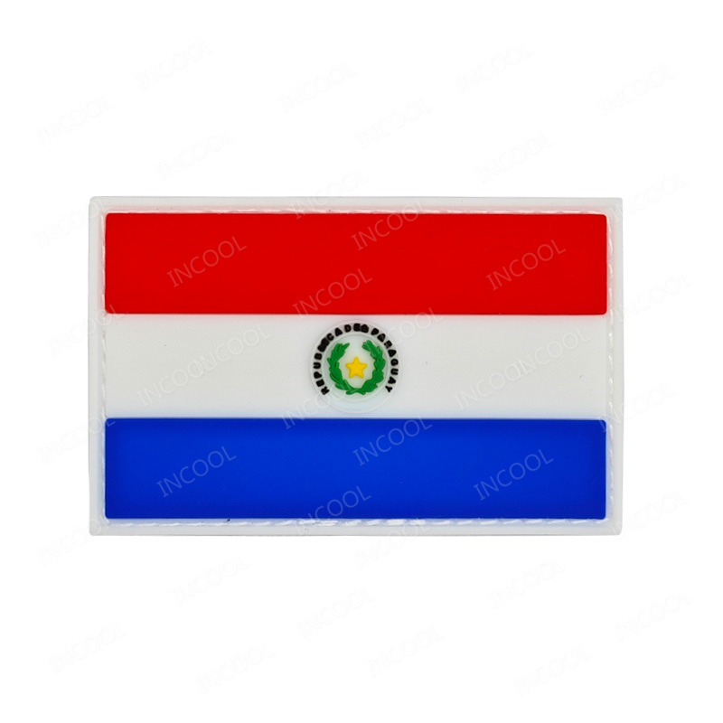 Paraguay Flag Embroidered Patc - Velcro Sew On review and price