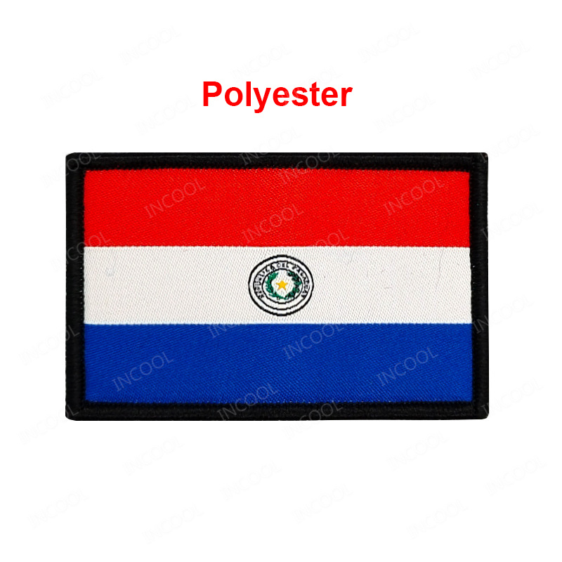 Paraguay Flag Embroidered Patc - Velcro Sew On review and price