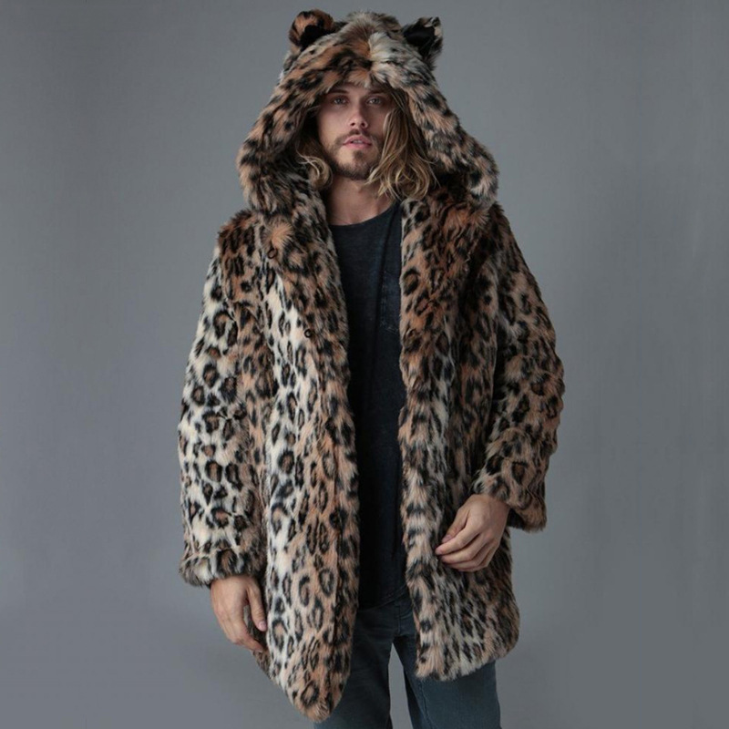Men Faux Fur Jacket Winter Coa - Sewing V review and price