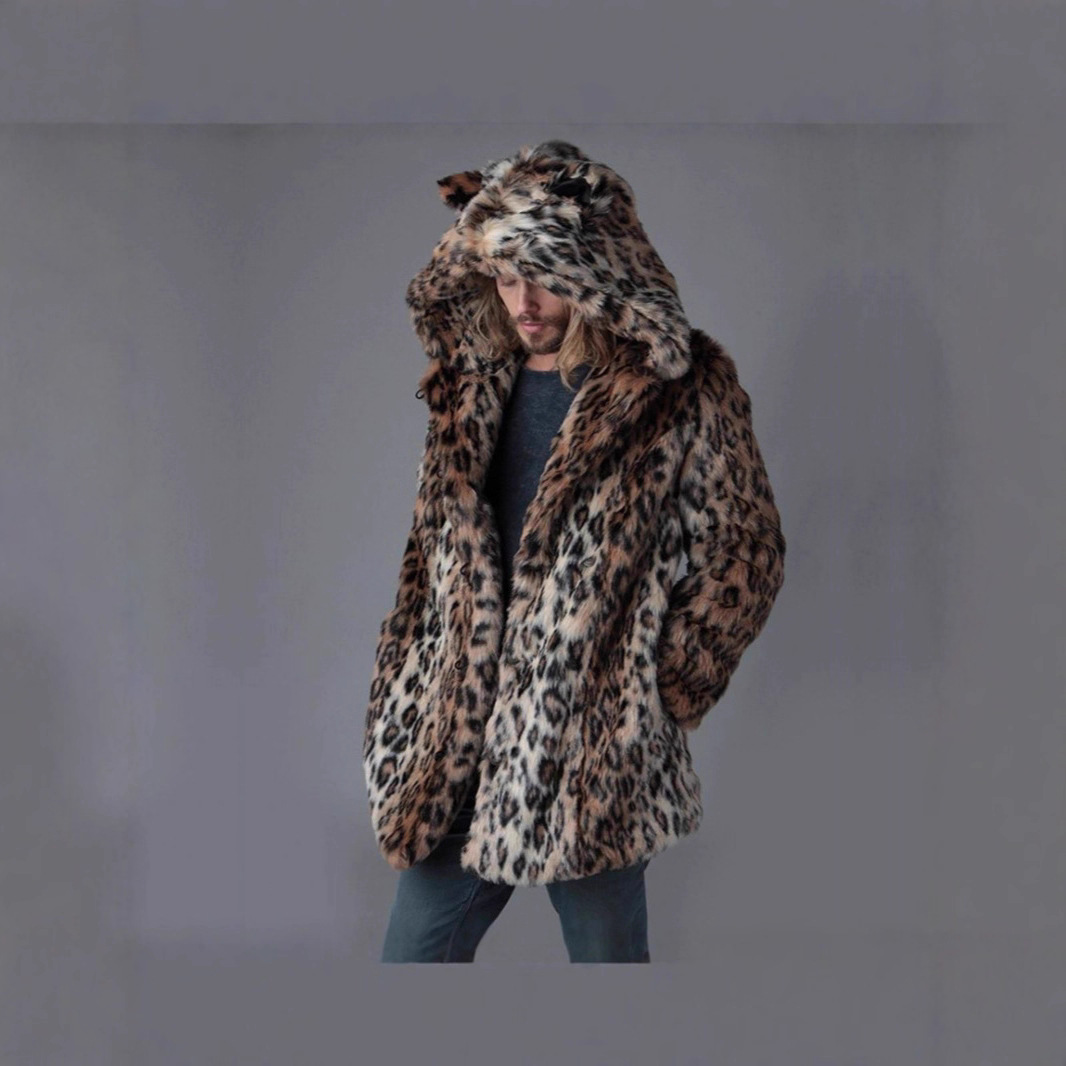 Men Faux Fur Jacket Winter Coa - Sewing V review and price