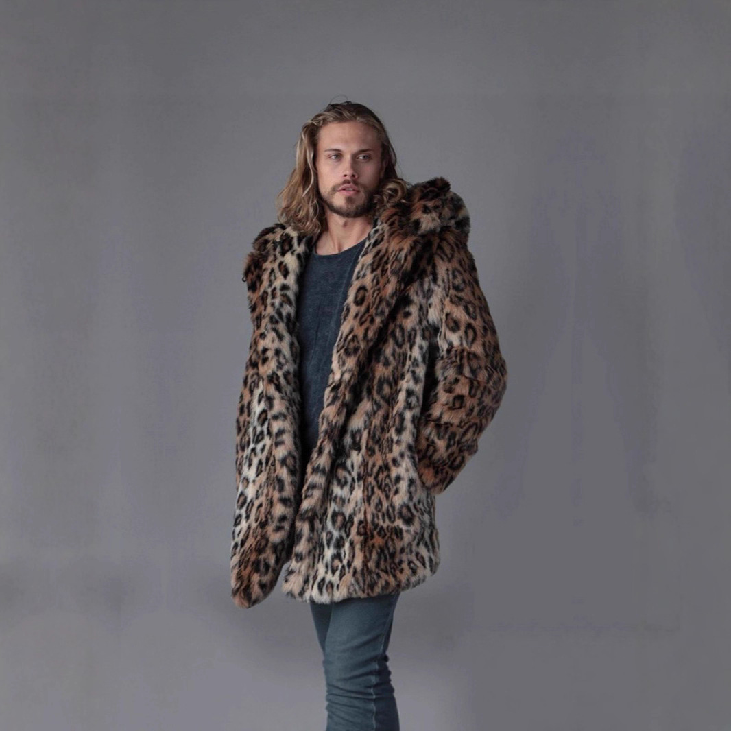 Men Faux Fur Jacket Winter Coa - Sewing V review and price