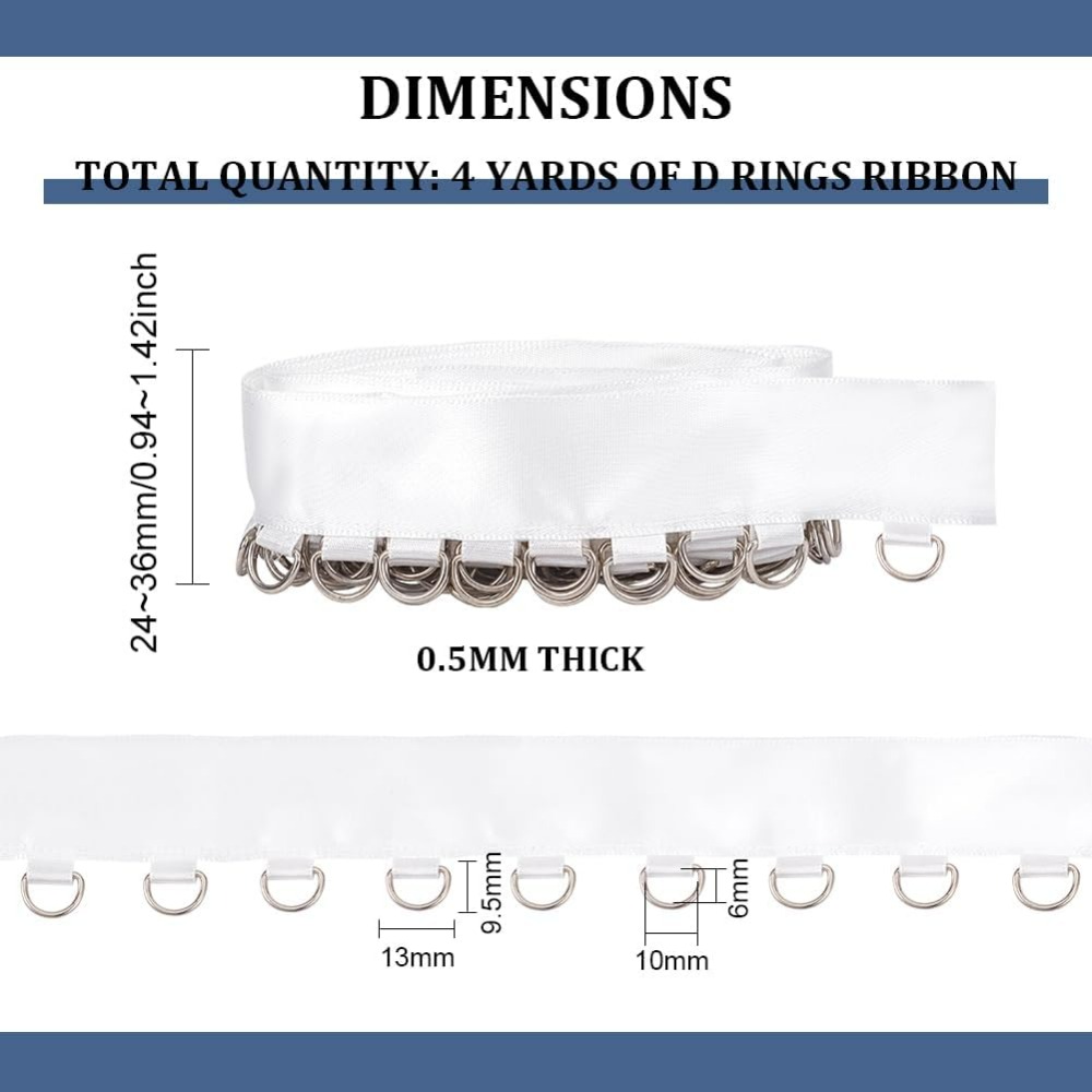 4 Yards White Grommet Trim wit - Sewing Kit review and price