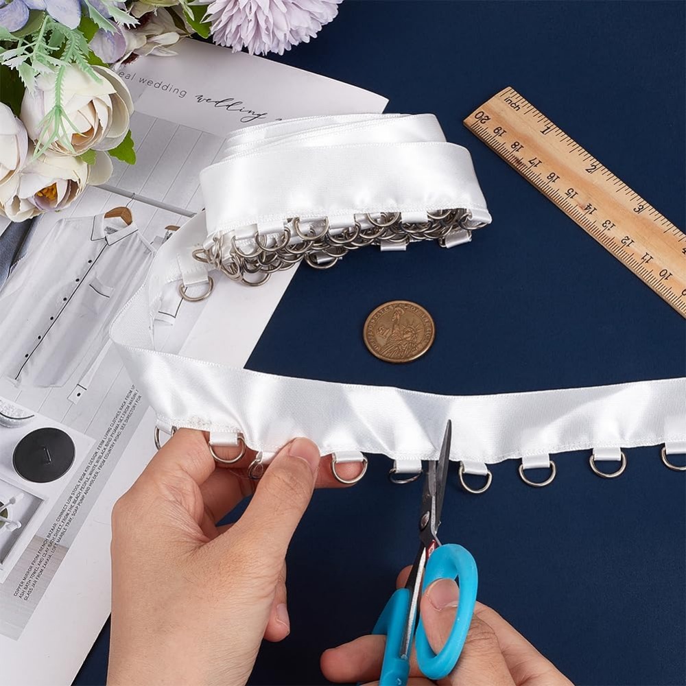 4 Yards White Grommet Trim wit - Sewing Kit review and price