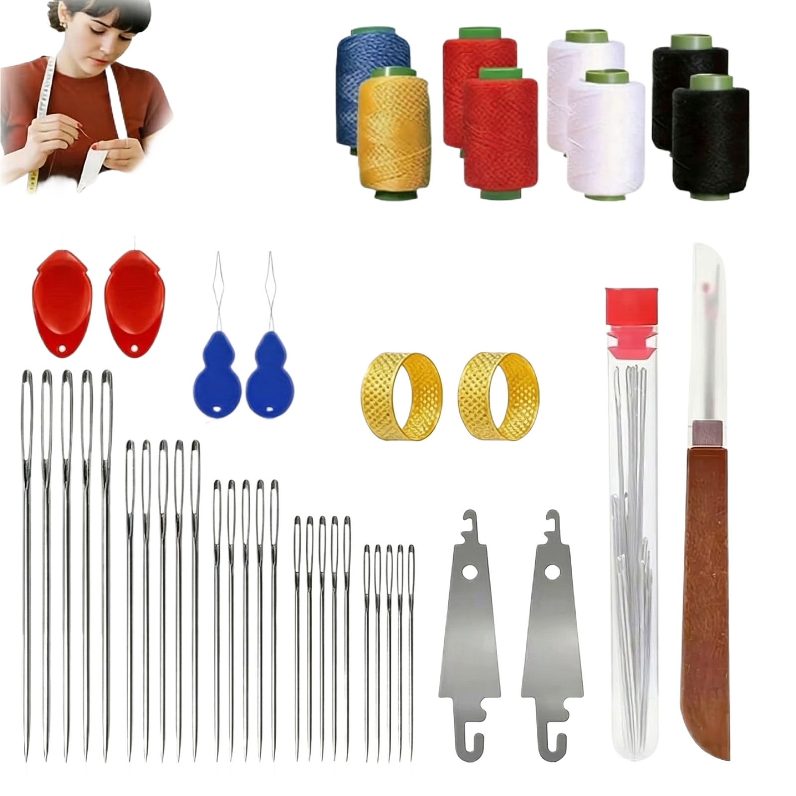 43pcs Big Eye Sewing Needle Ki - Sewing Kit review and price