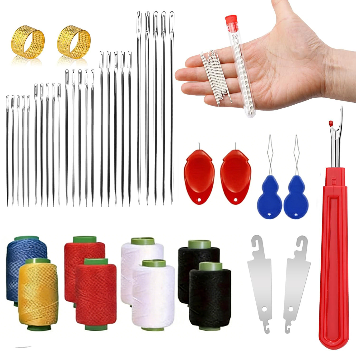43pcs Big Eye Sewing Needle Ki - Sewing Kit review and price