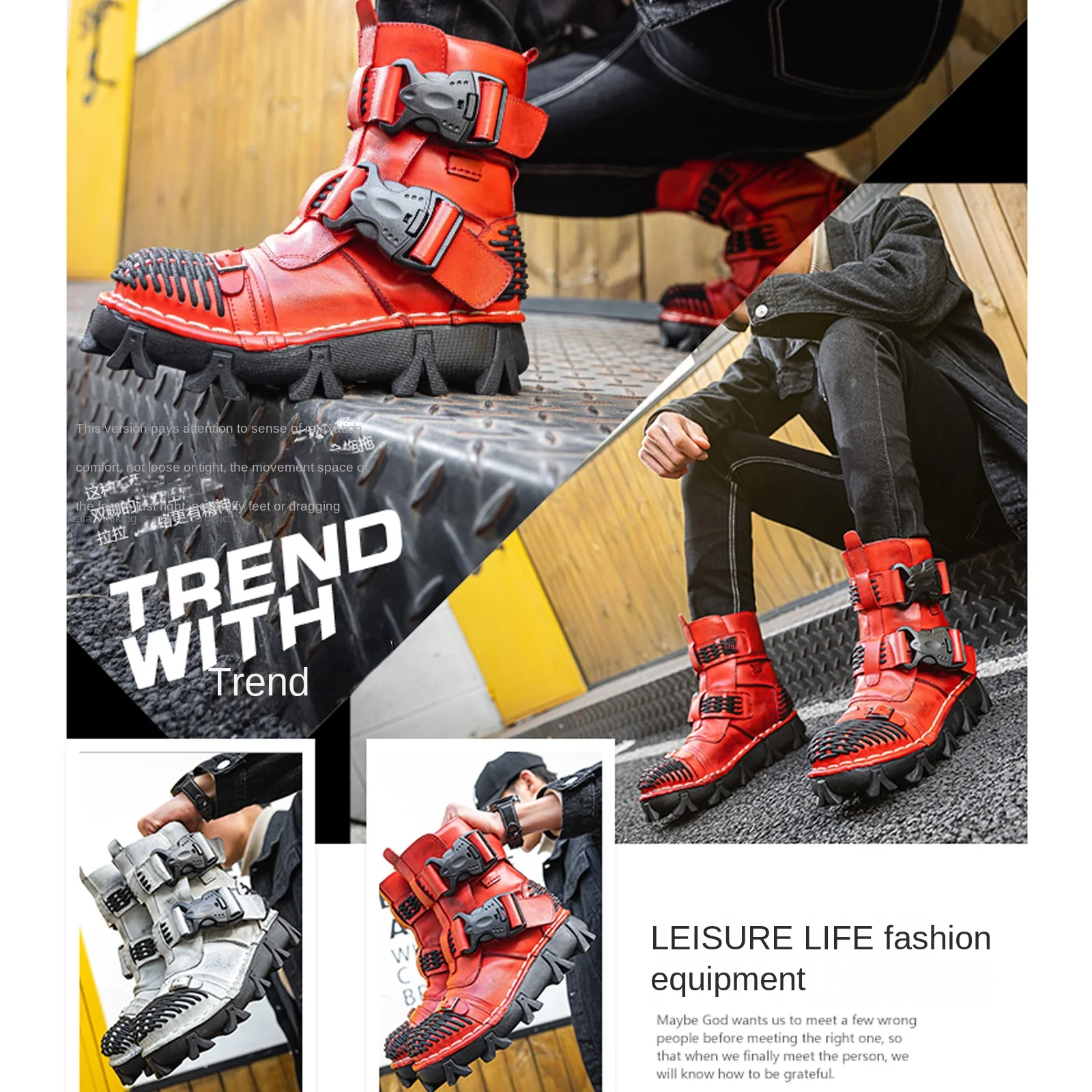 Men's Genuine Leather Motorcyc - Sewing Latex review and price