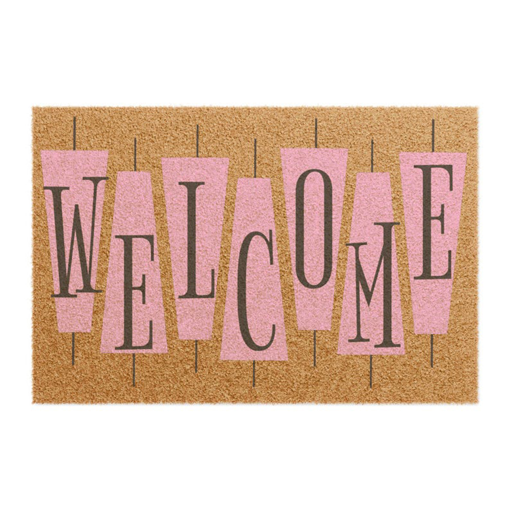 Retro Pink Cute Doormat Welcom - Century Textile & Sewing Supply Photos review and price