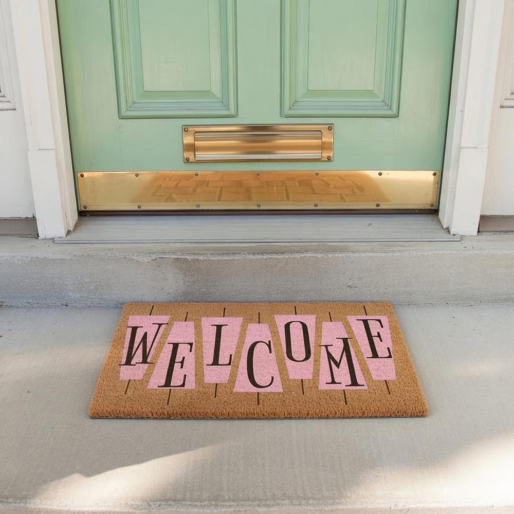 Retro Pink Cute Doormat Welcom - Century Textile & Sewing Supply Photos review and price
