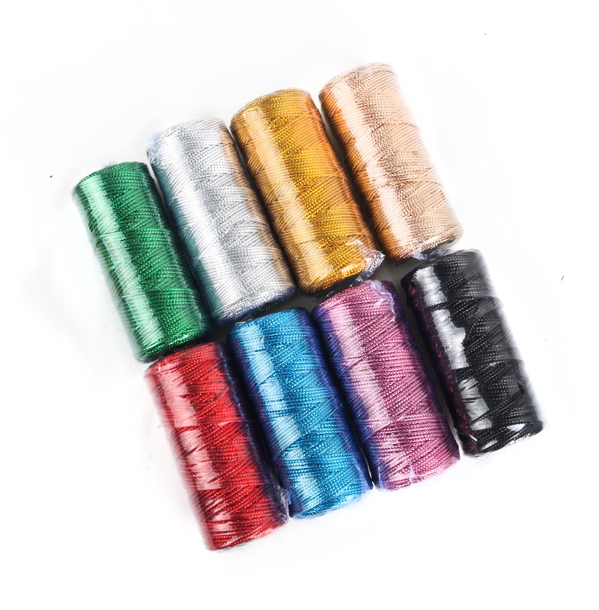 Gold and Silver Macrame Cord R - Sewing Thread In Textile review and price