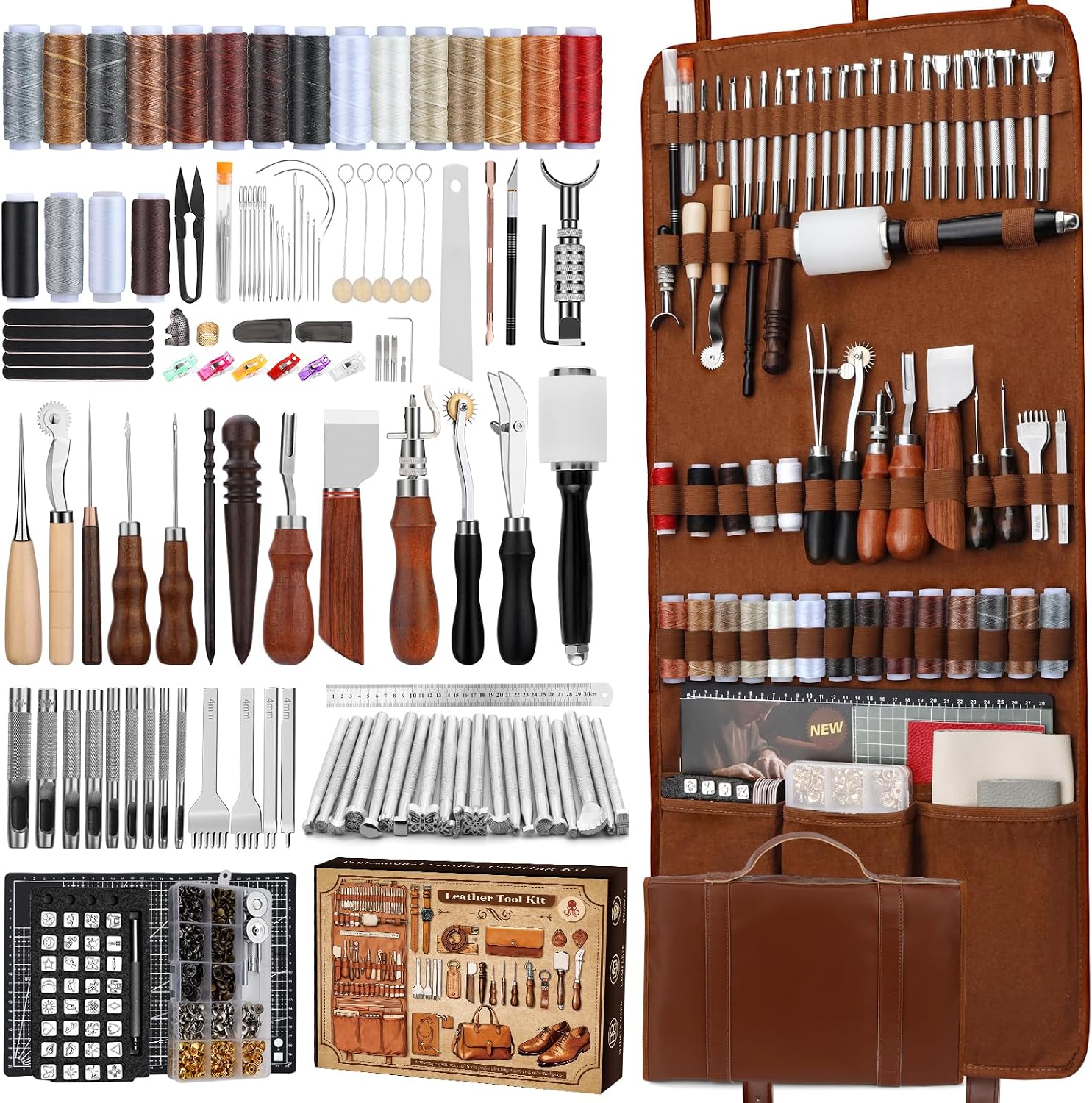 Leather Working Kit, Leather W - Sewing Kit review and price