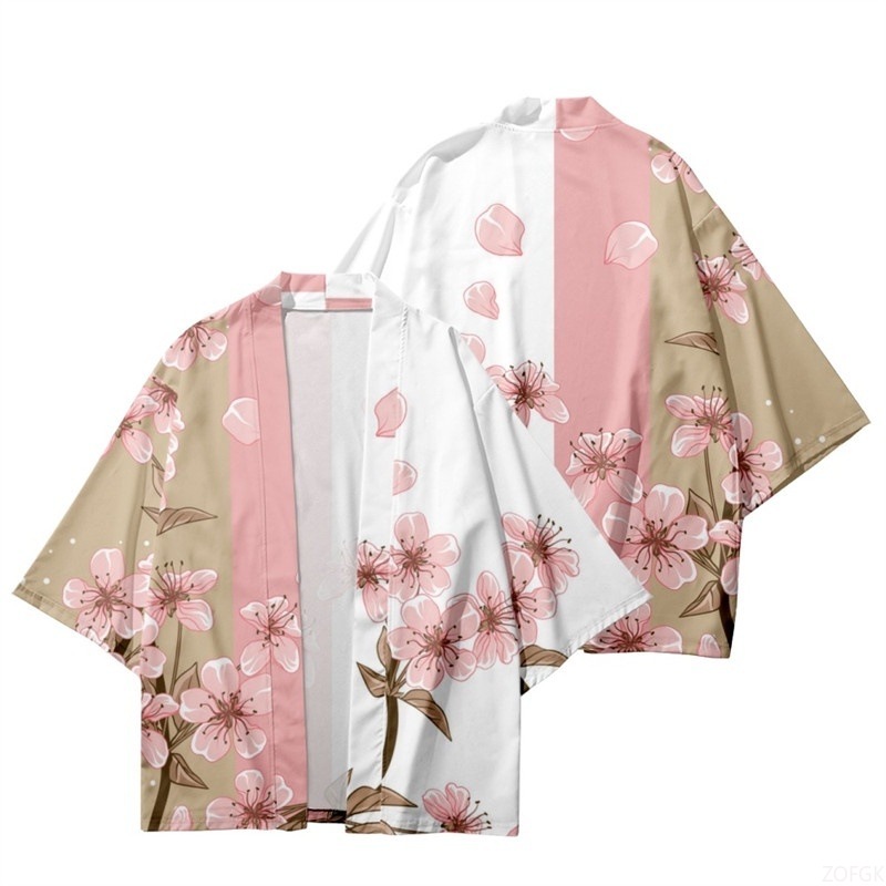 Summer Women Flower Print Kimo - Sewing V review and price