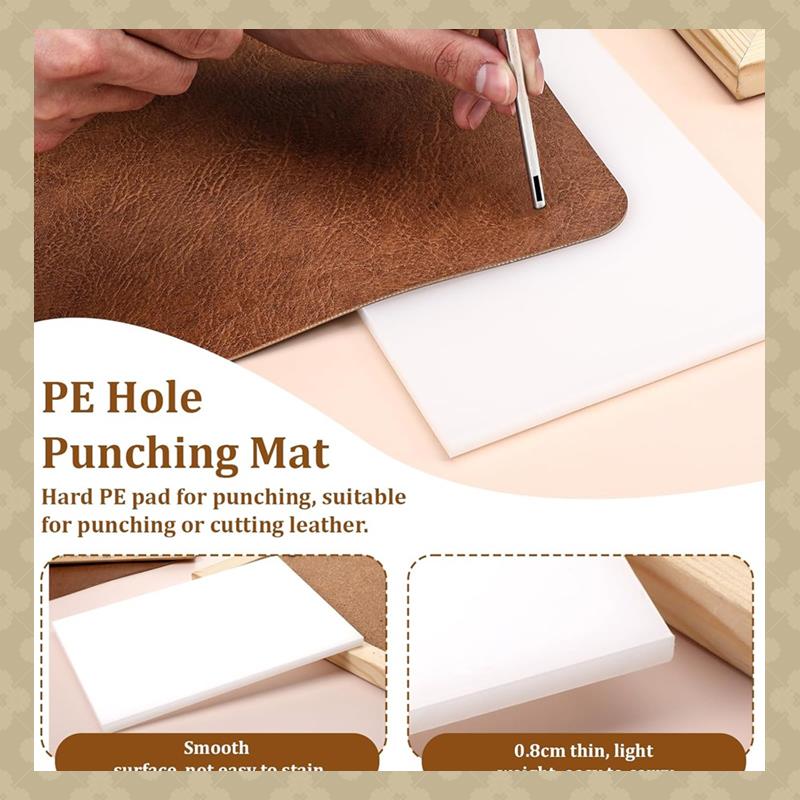 AB45 4 PCS Leather Craft Punch - Cutting Mat Self Heal review and price