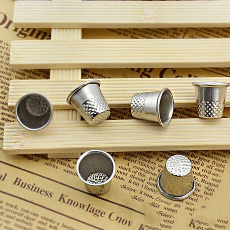10Pcs Metal Aluminum Top Needl - Sewing Thimble Metal review and price