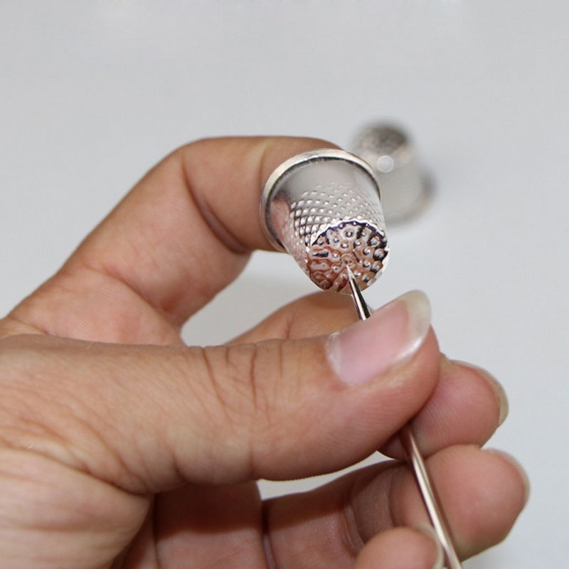 10Pcs Metal Aluminum Top Needl - Sewing Thimble Metal review and price